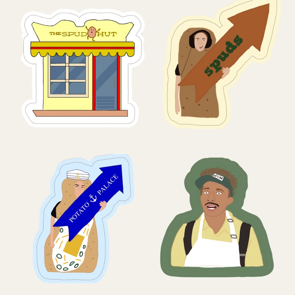 Smosh Spud Hut Stickers